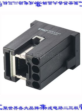 10345300 连接器8p8c+4电源模块RJ45母头压接IDC