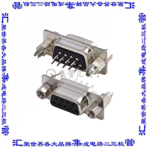 A-DF09-GK-3U1-TP1 连接器9POS插座母插口2排D-Sub通孔
