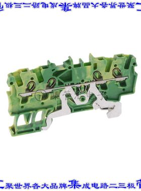 2001-1407 端子块连接器4POS接地地面4.2mm绿色黄色14-18AWG