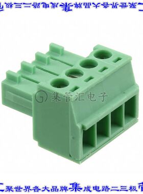5441223 端子块连接器4POS插头母插口3.5mm绿色自由悬挂