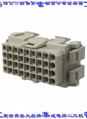 1419000000 矩形连接器外壳36POS插座4排5mm母形插口灰色自由悬挂