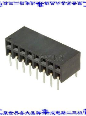 M20-7880842 针座连接器16POS插座2排2.54mm母形插口通孔直角镀金