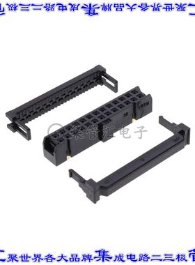HIF3BA-26D-2.54R(63) 矩形连接器26POS插口2排2.54mm母插口黑色I