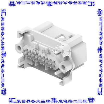 967618-2 针座连接器18POS接头2排2.54mm公形插针通孔直针锡