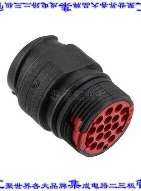 CL1C3101 圆形连接器18POS插座外壳用于公插针黑色自由悬挂
