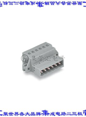 231-605/019-000 端子块连接器5POS插头公引脚5mm灰色自由悬挂