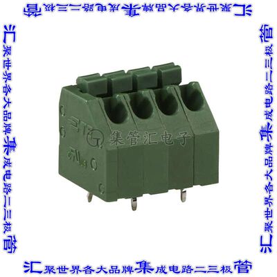 1-2834011-5 线对板连接器5POS接线端子3.5mm通孔垂直带板