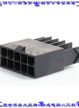 1727620110 矩形连接器外壳10POS插头2排4.2mm公形引脚黑色自由悬