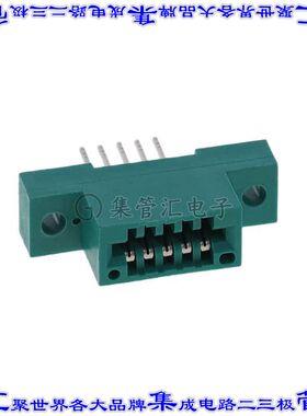 345-005-540-102 卡边缘连接器5POS母头2.54mm绿色镀金