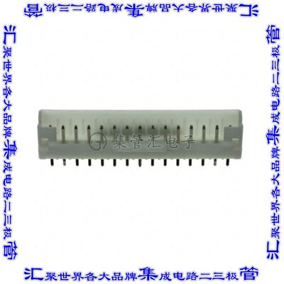 1-1735446-5 针座连接器15POS接头2mm公形插针通孔直针锡