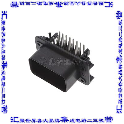 1-770669-1 针座连接器23POS接头3排4mm公形插针通孔镀金