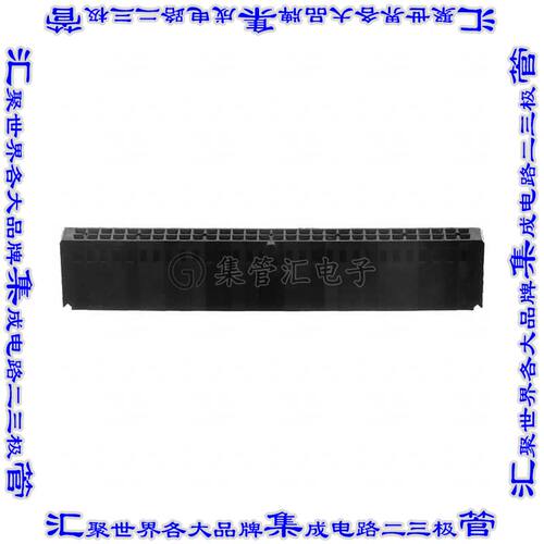1-102387-1 矩形连接器外壳60POS插座2排2.54mm母形插口黑色自由