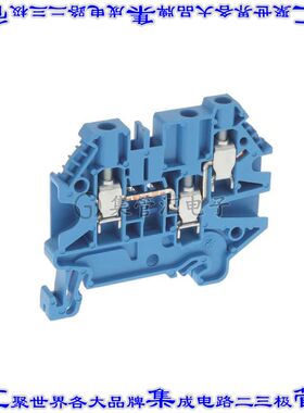 XW5T-S4.0-1.2-1BL 端子块连接器3POS馈通式6.0mm蓝色10-26AWG