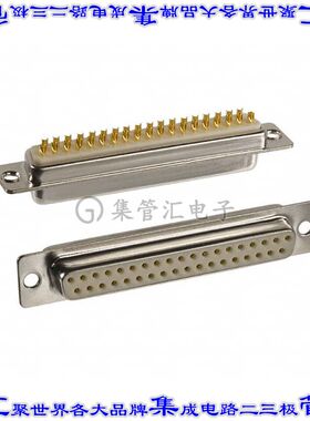 172-E37-203R001 连接器37POS插座母插口2排D-Sub面板安装