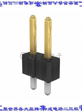 68705-102HLF 针座连接器2POS接头2.54mm公形插针通孔直针镀金