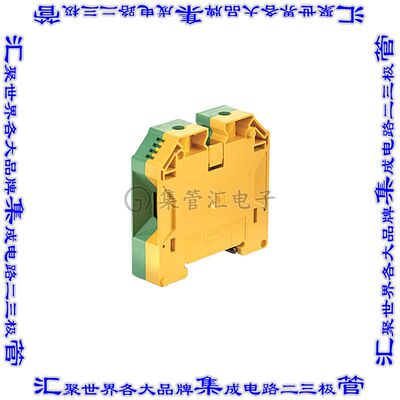 1846040000 端子块连接器2POS接地地面18.5mm绿色黄色1/0-10AWG