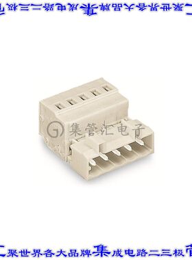 721-605 端子块连接器5POS插头公引脚5mm灰色自由悬挂