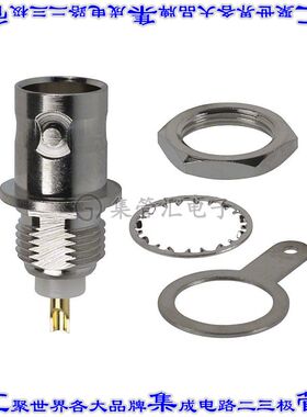 112424 同轴连接器BNC插孔母形插口焊杯50欧姆面板安装