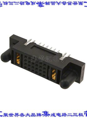 51666-001LF 背板连接器26POS插座母插口4排2.54mm通孔黑色