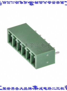 395116006 0395116006端子块连接器6POS接头公引脚带罩3.81mm绿色