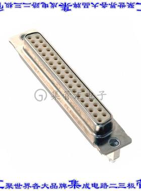 9644127235 09644127235连接器37POS插座母插口2排D-Sub通孔