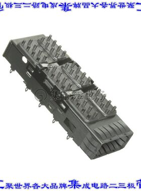 1888631-1 插拔式连接器机架QSFP+通孔直角压配