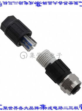 1440766 圆形连接器4POS插座母插口IDC镀金自由悬挂