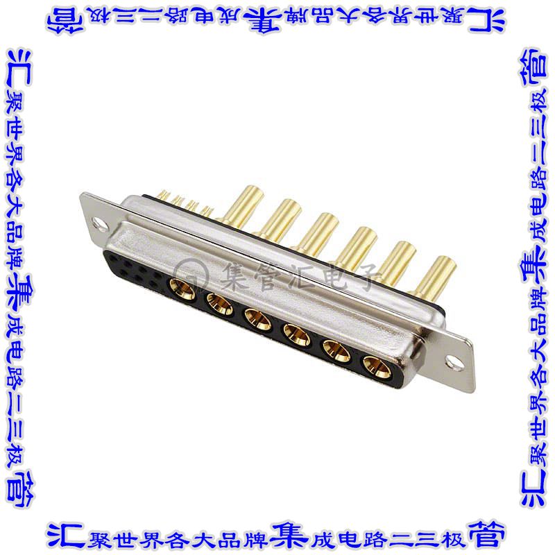 680M13W6203L201 连接器13(7+6电源)插座母插口2排D-Sub组合式面