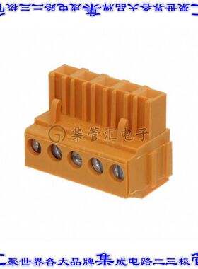 1356360000 端子块连接器5POS插头母插口5.08mm橙色自由悬挂