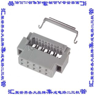 152210-0103-GB 矩形连接器10POS插座2排2mm母插口灰色IDC镀金自