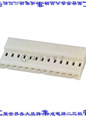 4-640441-3 矩形连接器13POS插座2.54mm母插口白色IDC锡自由悬挂