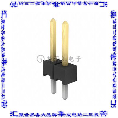 9-146277-0-02 针座连接器2POS分离式2.54mm公形插针通孔直针镀金