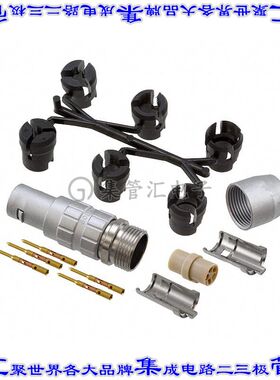 JBXFD1G05MCSDSR 圆形连接器5POS插头公引脚压接镀金自由悬挂