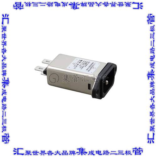 FN9222EB-15-06 电源接入连接器3POS插座公型片状插脚IEC320-C14
