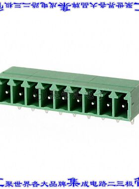 OSTOQ093251 端子块连接器9POS接头公引脚带罩3.81mm90DEG焊接