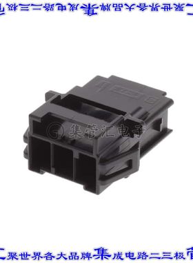 7-1971772-3 矩形连接器外壳3POS插座6mm公形引脚黑色面板安装