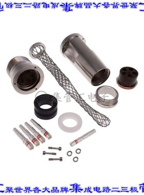 CL90557FS32412S 圆形连接器5POS插座母插口压接镀金自由悬挂