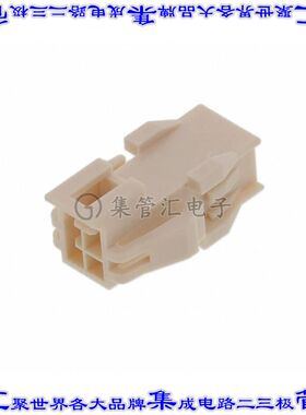 2014442204 矩形连接器外壳4POS插头2排2.5mm公形引脚天然色面板