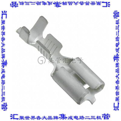 1742971-4 快速连接器端子母头6.35mm压接14-18AWG