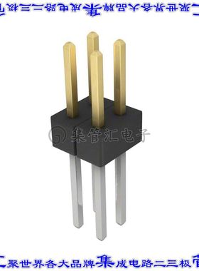PBC02DACN 针座连接器4POS分离式2排2.54mm公形插针通孔直针镀金