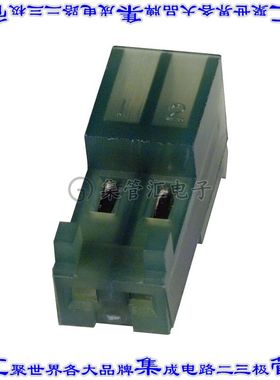 3-643816-2 矩形连接器2POS插座2.54mm母插口绿色IDC锡自由悬挂直