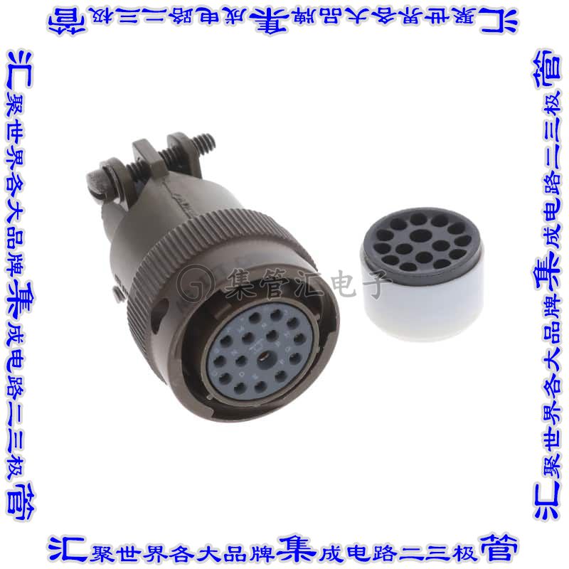 MS3116F14-15S 圆形连接器15POS插头母插口焊杯镀金自由悬挂