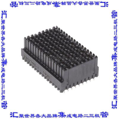 2302793-1 背板连接器144POS插座母插口9排1.8mm通孔黑色