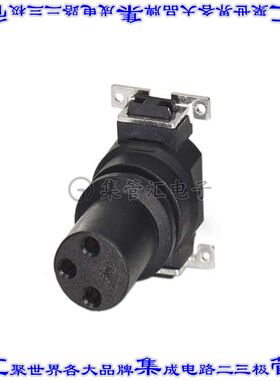 1412243 圆形连接器3POS插件母插口焊接镀金表面贴装