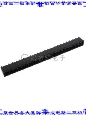 2-2342084-3 端子块连接器23POS接头公引脚带罩5.08mm黑色垂直通