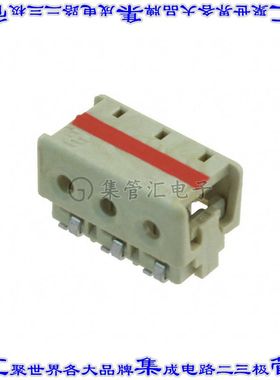 3-2106003-3 连接器3POS单条导线4mm表面贴装直角IDC24AWG天然色