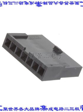 436400701 0436400701矩形连接器外壳7POS插头3mm公形引脚黑色自