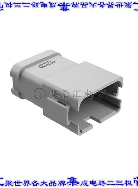 AT04-12PA-P026 矩形连接器12POS插座2排公引脚灰色压接镍自由悬