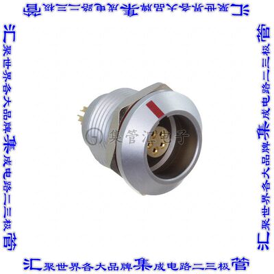 FLKC-05EGFS-GCP-001 圆形连接器5POS插座母插口焊杯镀金面板安装