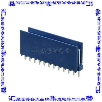 1-281695-2 针座连接器12POS接头2.54mm公形插针通孔直针锡